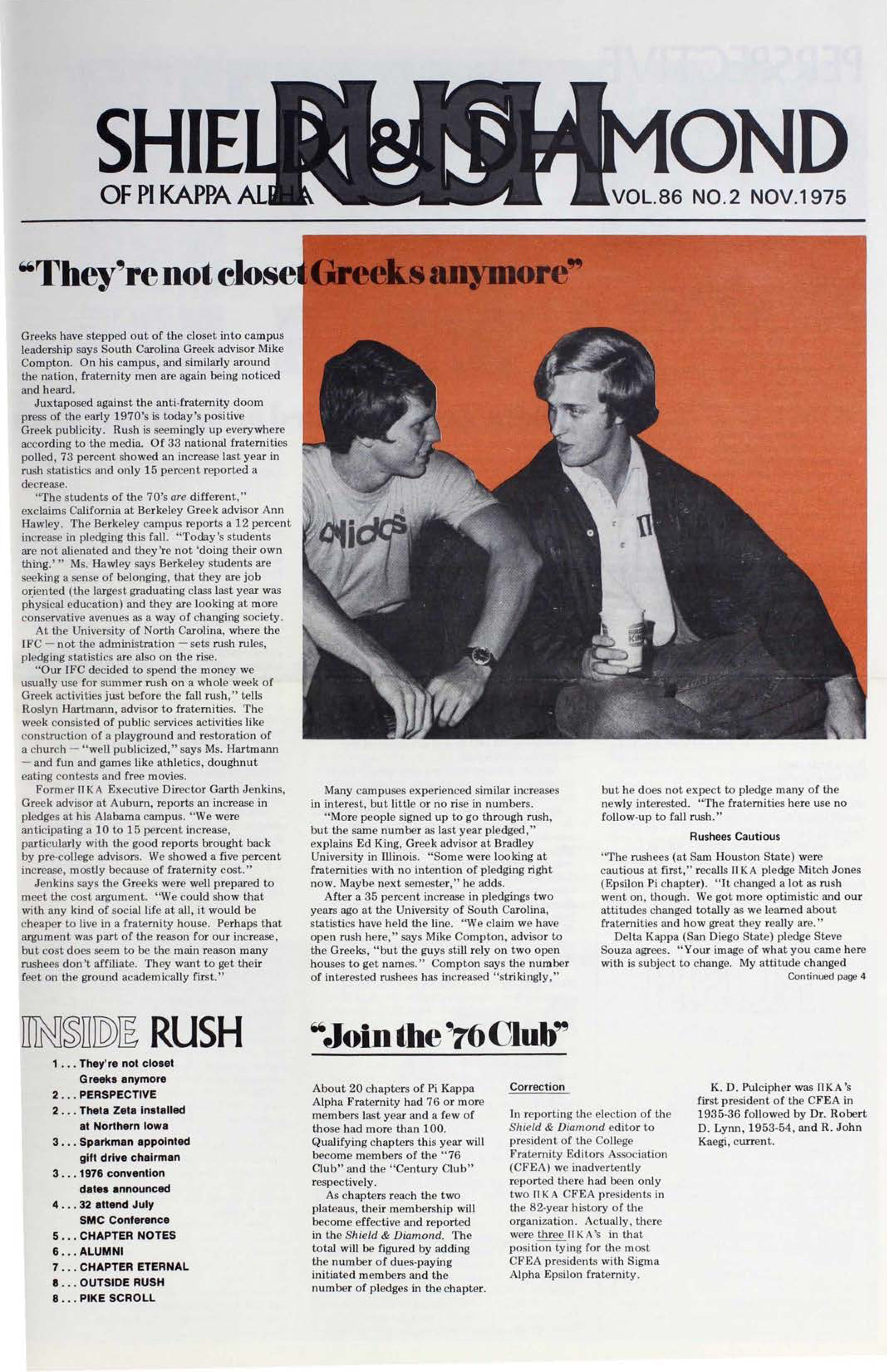 Shield and Diamond, Vol. 86, No. 2, November 1975